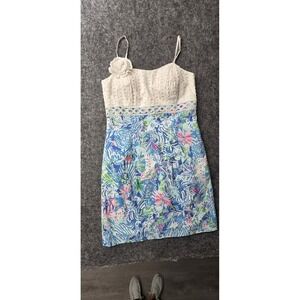 Lilly Pulitzer Women's Sleeveless Floral Mini Summer Dress Size 6